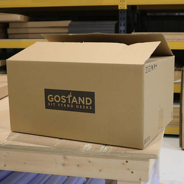 New Gostand Limited logo printed shipping box