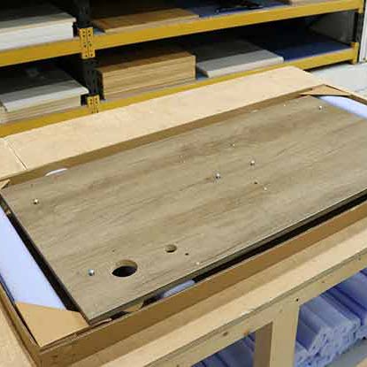 Desk top for electric standing desk