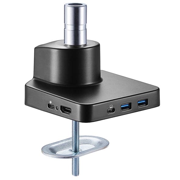 Single monitor arm 9Kg Black with optional laptop docking