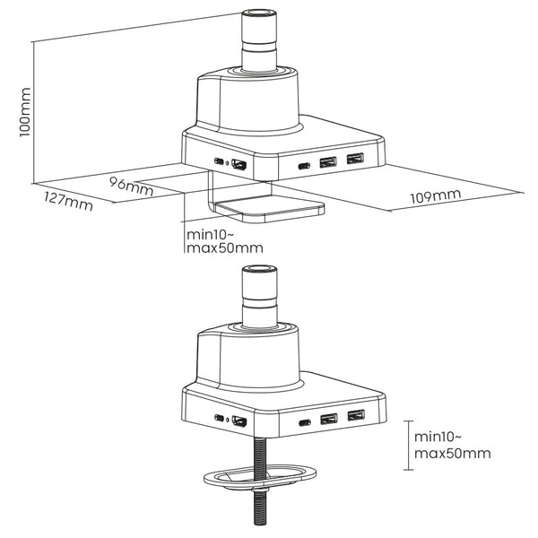 MAA1002 Laptop docking station for monitor arm SMMA1052