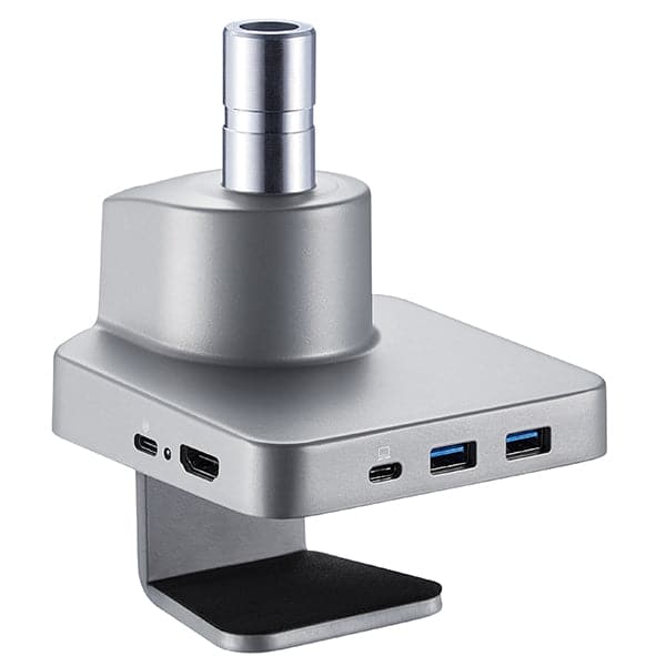 Single monitor arm 9Kg Silver with optional laptop docking