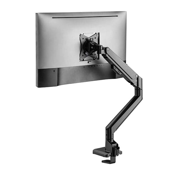 Single monitor arm 9Kg Black with optional laptop docking