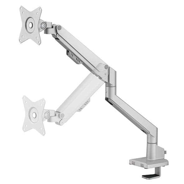 Single monitor arm 9Kg Silver with optional laptop docking