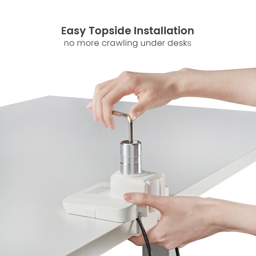 Heavy Duty 20Kg monitor arm for curved screens Polished Al SMMA1072