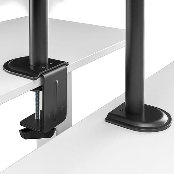 Static pole mounted articulated dual monitor arm 8Kg Capacity SMMA1060