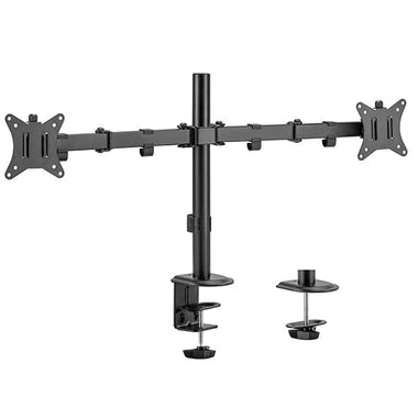 Static pole mounted articulated dual monitor arm 8Kg Capacity SMMA1060