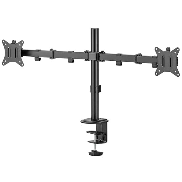 Static pole mounted articulated dual monitor arm 8Kg Capacity SMMA1060