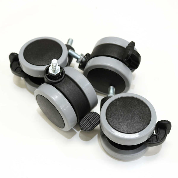 Twin wheel castor 60mm rubber wheel for S2 desks