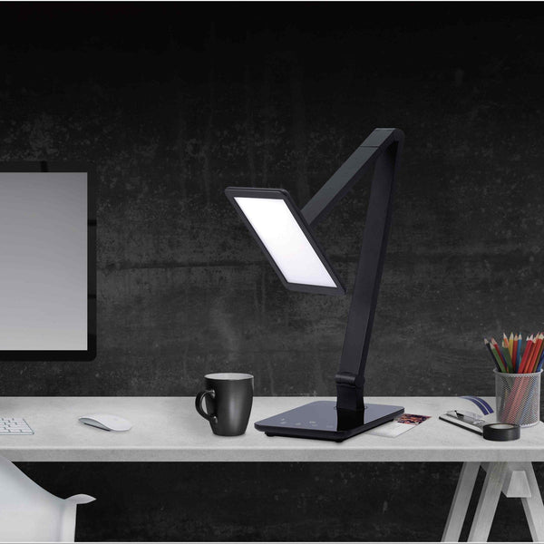 temperature adjustable black desk lamp