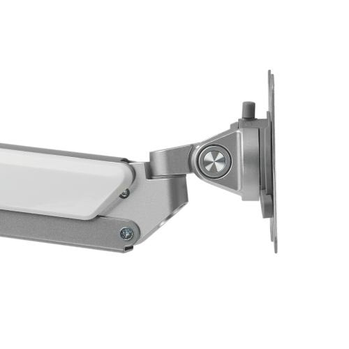White gas sprung dual monitor arm 8Kg Capacity SMMA1044